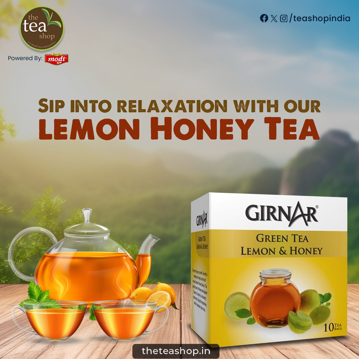 Take a sip, and let the golden warmth of lemon & honey tea soothe your soul this summer.
.
.
.
#theteashop #teashop #tea #teatime #lemonandhoneytea #lemonandhoney #lemontea #honeytea #girnartea #girnar #summertea #teabrand #chai #tealovers #chailovers #freshtea #steamingcupoftea