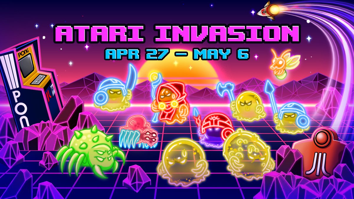 📣 Showcase your Atari Invasion experience! 👾 1. Like the Twitter post. 2. Quote Tweet with a screenshot of you enjoying the Invasion. 3. Add hashtag #CDHAtariInvasion. 4. Fill up this Google form: forms.gle/5Qgv7hHf5fBUbH… 20 players will receive 1 '250000 Gold'