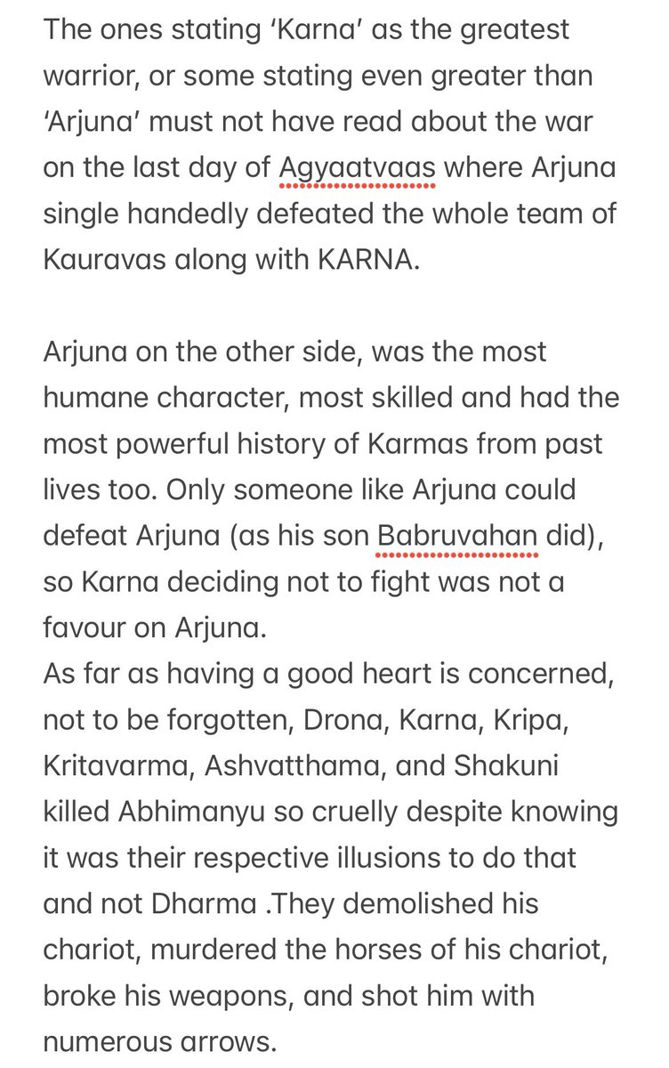 Comparing Arjun and karn