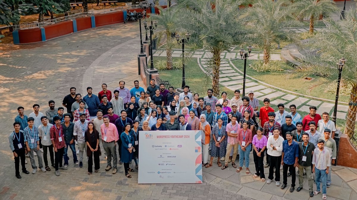 The first day of YouthCamp 2024 group photo! 

We're just about to start day 2 with our awesome campers making learnings and memories. 

#youthcamp #wordpress #wp