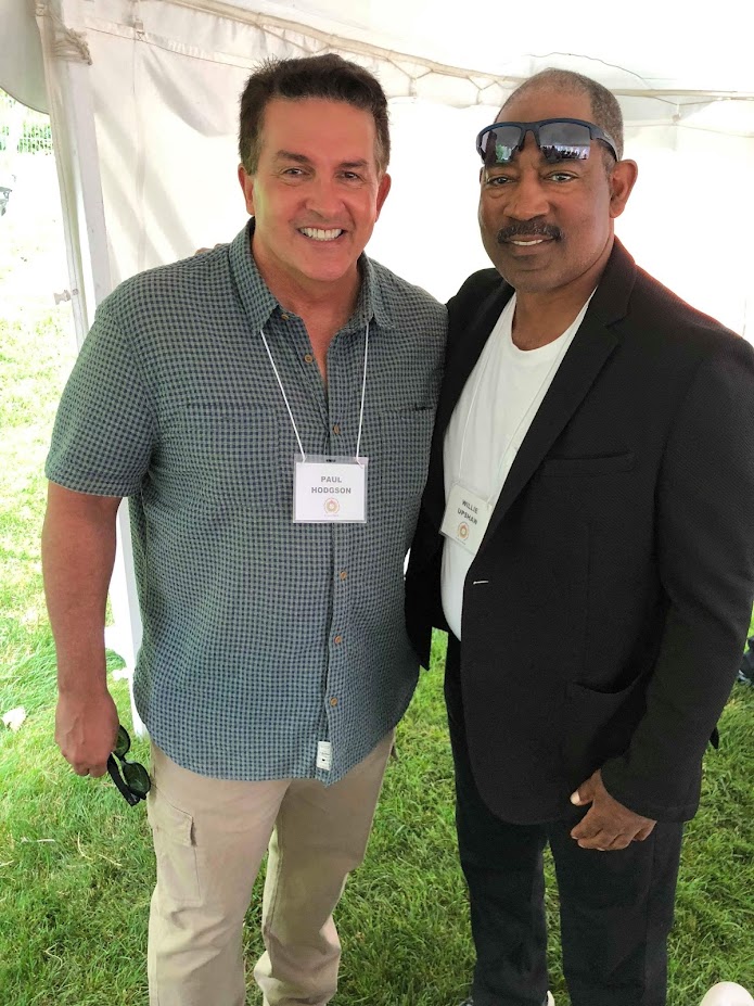EarlyBlueJay's tweet photo. @coopincanada Happy Birthday, Willie !  @ St.Marys for Lloyd's induction a few years back https://t.co/Yy7rIcfQfO