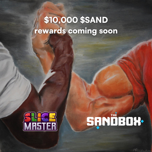 FOMOing over those in-game $SAND rewards just by slicing fruits?🍇

Our mint's coming soon to CRUSH that! Get early dibs on killer NFT swords and become a slicing LEGEND in <a href="/TheSandboxGame/">The Sandbox</a>!  🍉

A chance to SMASH the leaderboards!

Drop your wallet address below! 👇

#SliceMaster