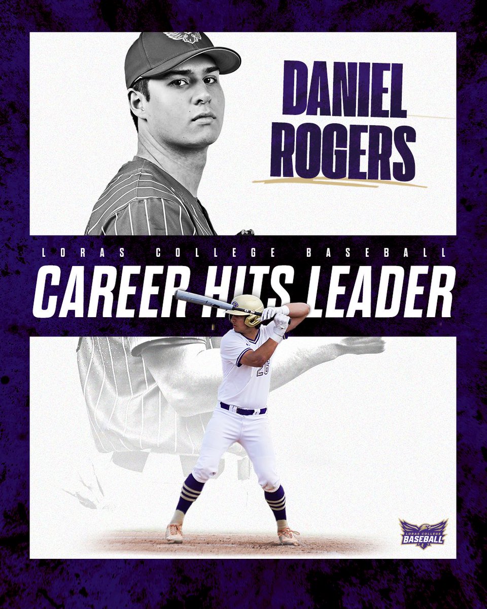 A new leader in the record books 👑

Daniel Rogers now owns the program record for the most career hits!

#GoDuhawks // #d3baseball