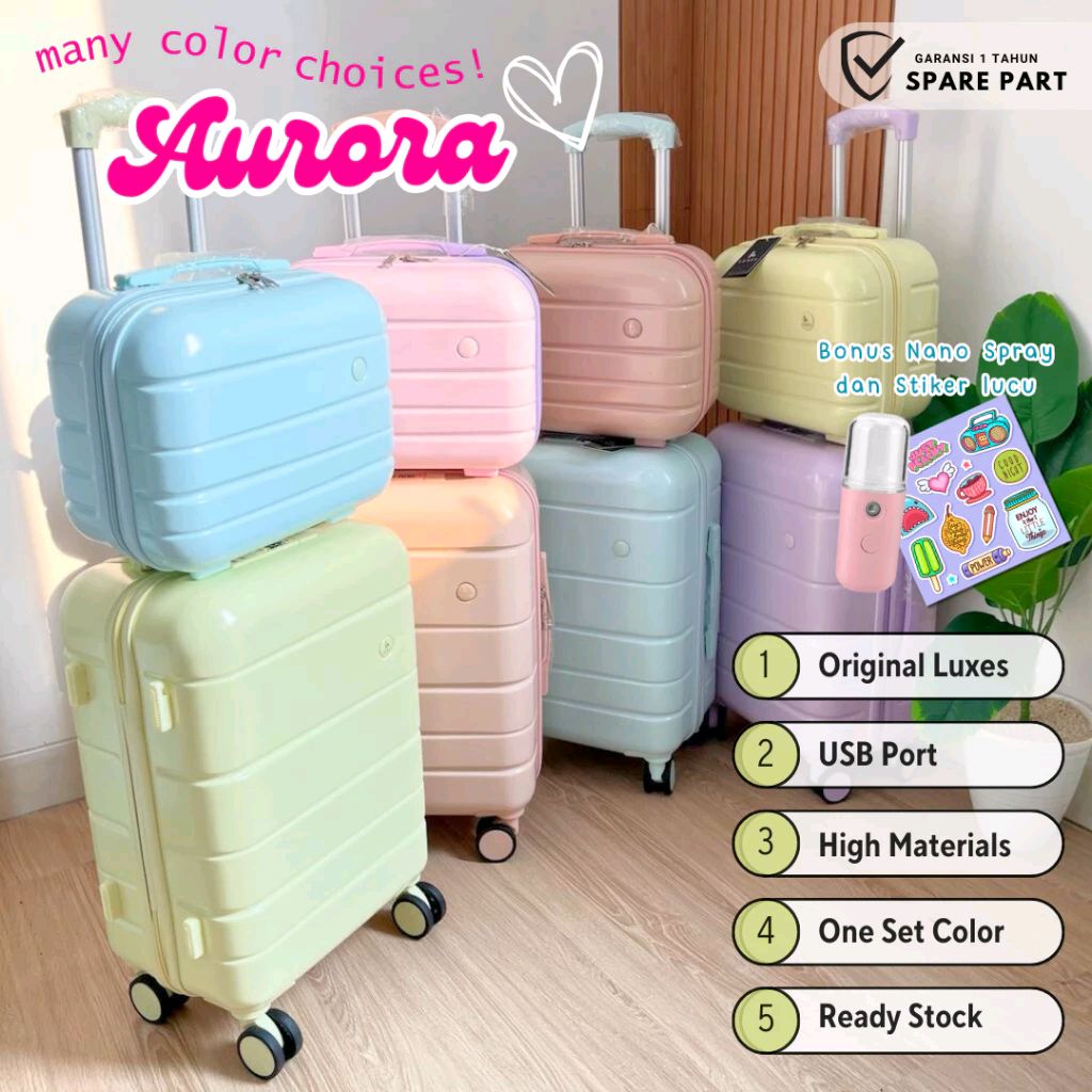 DevyaDevya's tweet photo. Koper Kabin Cabin Bagasi 14 16 20  Inch Koper Aurora Series Luggage Suitcase Koper Pastel Warna Warni 

 https://t.co/WuouJr0eOe https://t.co/VfkQH1NJPK
