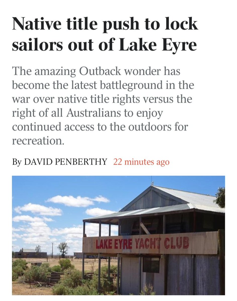 What an amazing thing! A yacht club in outback Australia! Has anyone seen this? Sadly, it's the latest place trying to stop Aussies from visiting.

Bob, the commador of the club, sails the parts of the lake that are navigable. He had to fight the SA gov. who threatened to fine…