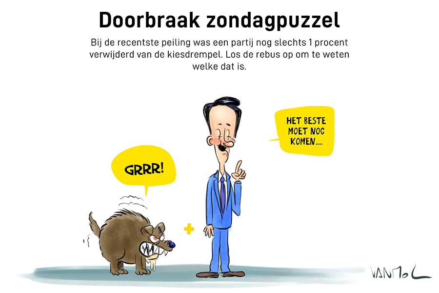 #doorbraak #vanmoltoons #vanmol #cartoon #puzzelen