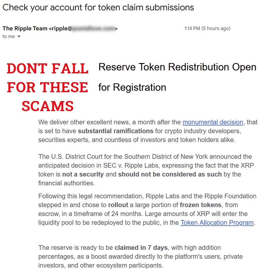 Dont fall for these scams - dont click the links just delete Just got this in my email FAKE FAKE FAKE
