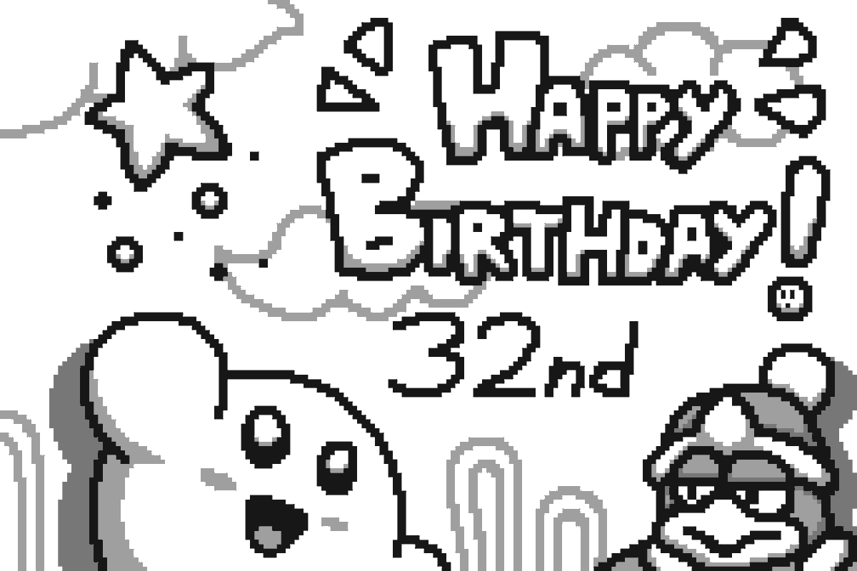 guymade2turtles's tweet image. Happy birthday for Kirbo! (and Dedede of course)
#Kirby32ndAnniversary