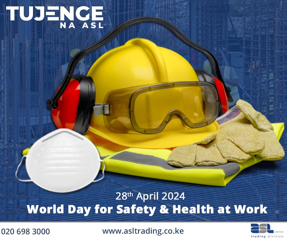 On #WorldSafetyDay, we're spotlighting climate change's impact on workplace safety. From UV radiation to air pollution, workers face growing risks. Let's prioritize safety measures and climate resilience for a safer future. #HomeOfHardware #TujengeNaASL #InvestInSafety