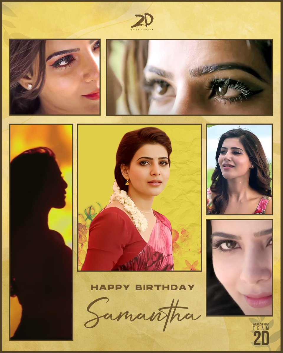 Beauty personified in every frame 💖 May your special day be a reflection of the beauty and grace you bring to every role you play. Many happy returns @Samanthaprabhu2 🤩 #HBDSamantha