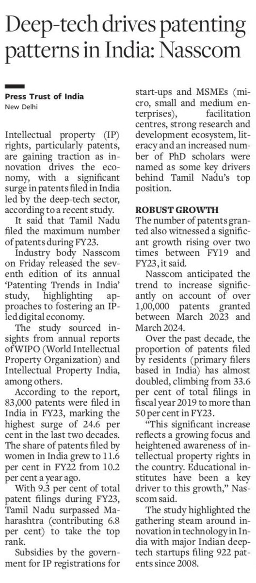 #DidYouKnow? The proportion of #patents filed by residents (primary filers based in #India) has nearly doubled in the last decade!