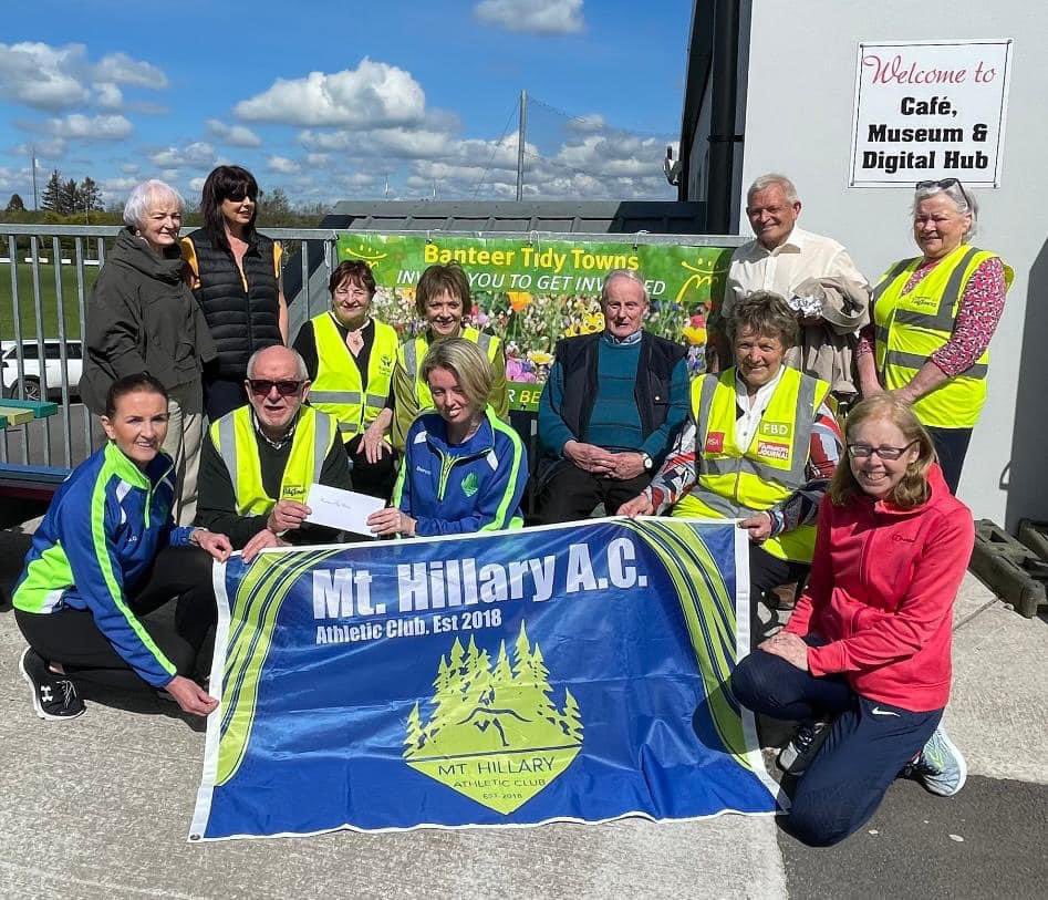 @MtHillaryAC had the pleasure of presenting a €500 cheque to Banteer Tidy Towns that was raised from the raffle at the Banteer 5 Mile Race🏃🏼‍♀️ Banteer Tidy Towns was one of the 3 recipients of the proceeds of our raffle. We really appreciate the Trojan work they do. 👏