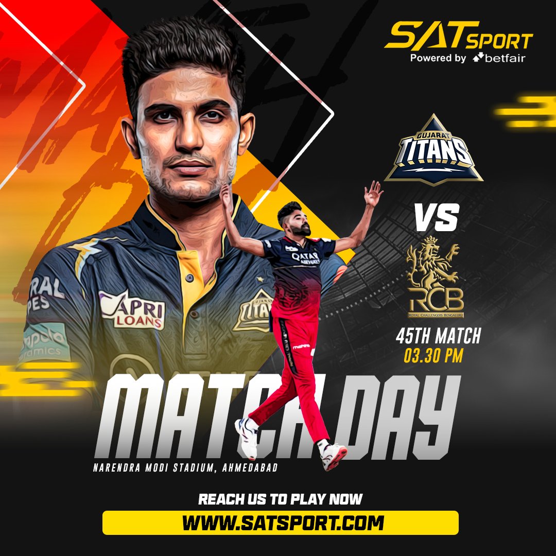 ✨ Get Lucky Today with #SATSPORT !!

🌟 20% Welcome #Bonus Offer Available for New IDs
🌟 Up to 5% Bonus on Every Deposit
🌟 1000+ #CASINO Games

#satsport #RCBvsGT #ipl2024updates #T20I 
#T20WorldCup24 #RohitSharma #SanjuSamson