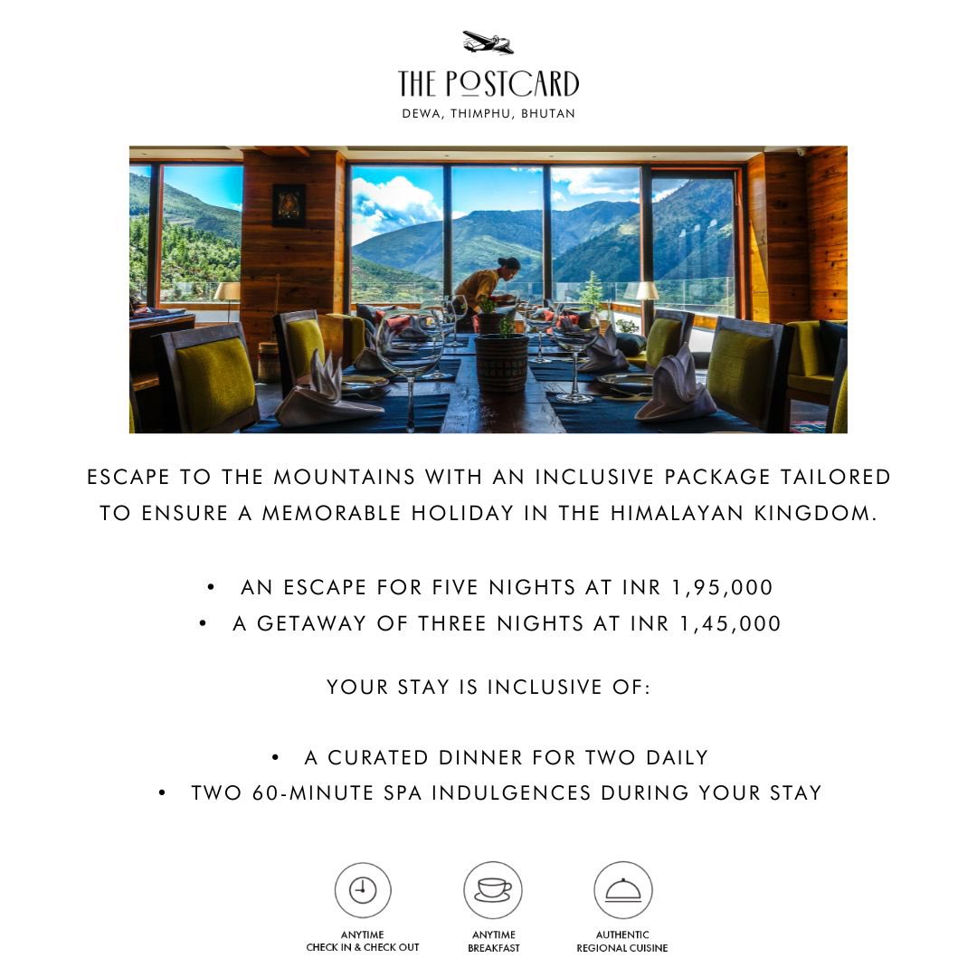 Kapil Chopra (@kapilchopra72) on Twitter photo The fastest way to the Himalayas, direct flights from Bangalore, Delhi & Kolkata. Atop a hill is The Postcard Dewa, Thimpu, Bhutan. Enjoy our 3 nights or 5 nights package in our luxurious 995 square feet room and explore Bhutan. Call 7999 555 222 for details <a href="/PostcardHotel/">The Postcard Hotel</a> The fastest way to the Himalayas, direct flights from Bangalore, Delhi & Kolkata. Atop a hill is The Postcard Dewa, Thimpu, Bhutan. Enjoy our 3 nights or 5 nights package in our luxurious 995 square feet room and explore Bhutan. Call 7999 555 222 for details <a href="/PostcardHotel/">The Postcard Hotel</a>
