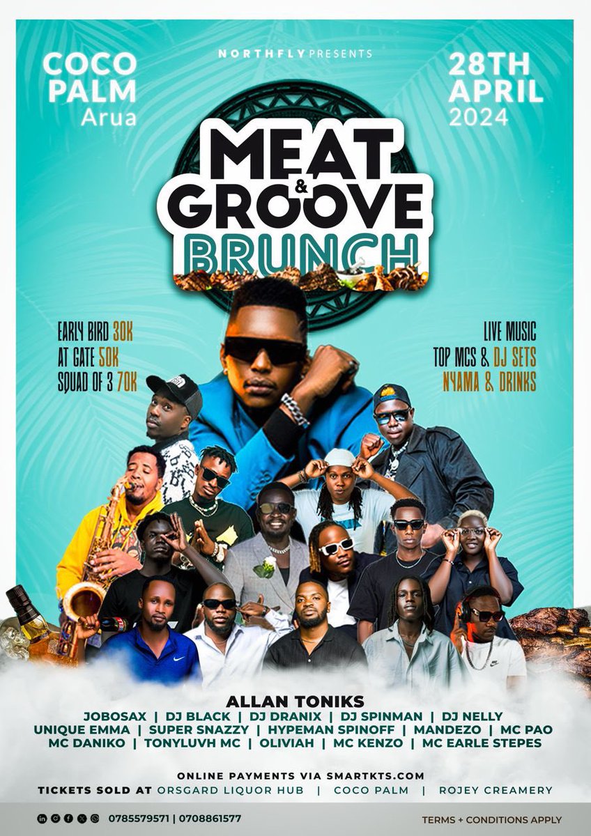 The day is finally here, the count down is down Come we have party tonight Gates open 1pm #Meatandgroove