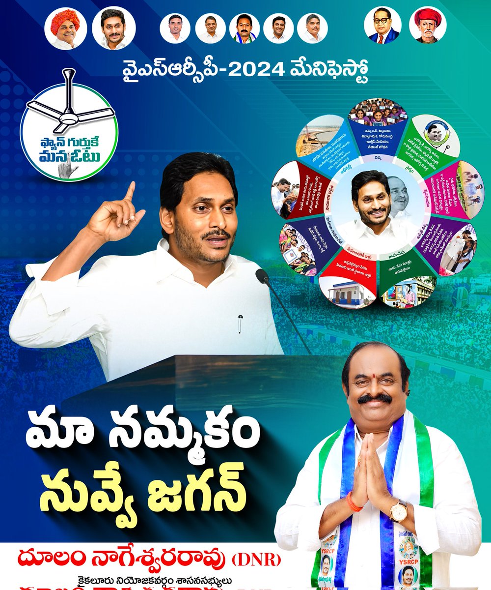 సంక్షేమ రాజ్యం.. జగనన్నతో సాధ్యం.
మేనిఫెస్టో అంశాలే ఇందుకు నిదర్శనం.
#NavaratnaluPlus #DNR4Kaikaluru #YSJaganDevelopsAP #JaganannaOnceMore #YSRCPAgain2024 #YSJaganMarkGovernance #EndOfTDP #PrajaAshirvadaYatra #VoteForFan #kaikaluru