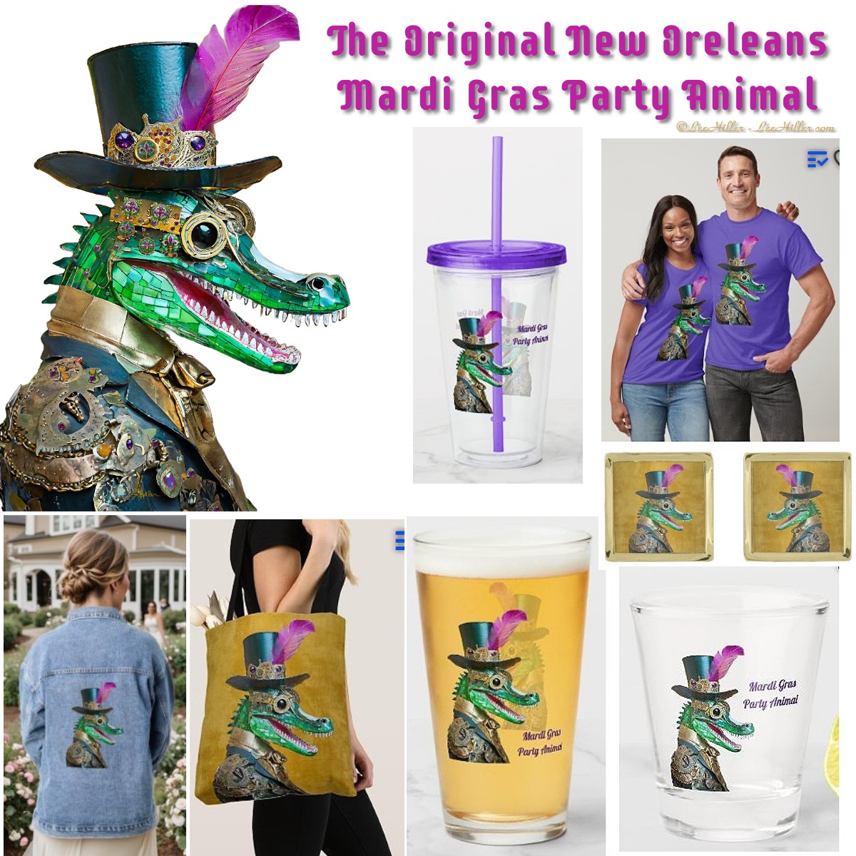 ✨🃏🎭🎉⚜👑⚜🎉🎭🃏✨
Mardi Gras NOLA Party Animal
zazzle.com/collections/11…

#Alligator #PartyAnimal #MardiGras #homedecor #giftideas #MardiGras2025 #partysupplies #MardiGrasParty #MardiGraCrew #NOLA #tshirts #tumbler #beerglass #shotglass #barware #totebag #jacket