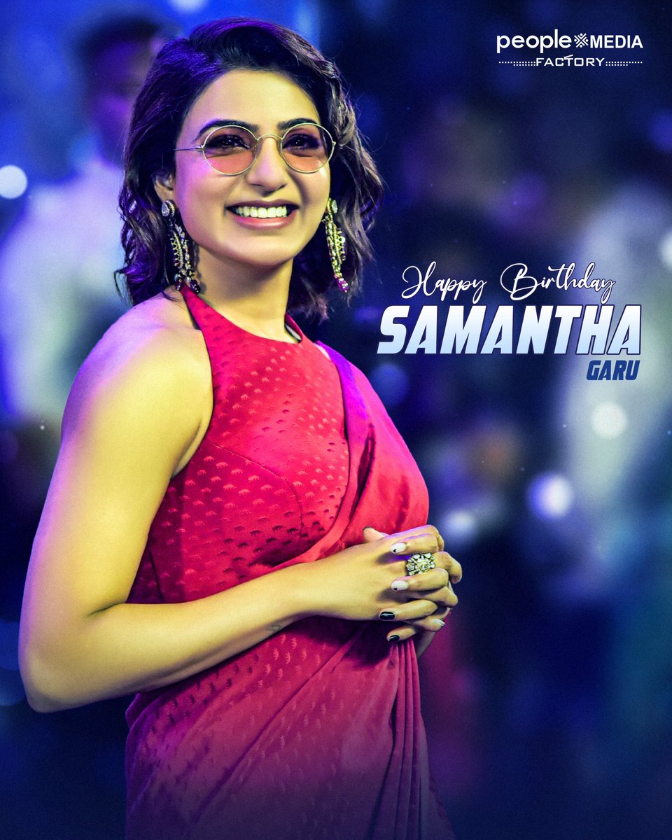 Wishing the gorgeous & powerhouse of talent @Samanthaprabhu2 garu a very happy birthday 🎉❤️ Wishing you success & happiness always #happybirthdaysamantha #hbdsamantha