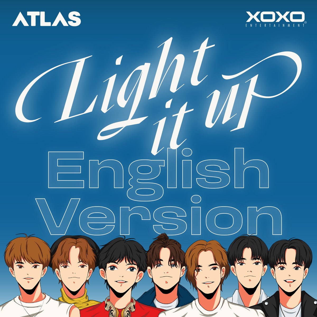 ATLAS - Light it up (English Version) Visualizer Video has been released on YouTube : ATLAS ⭐️youtu.be/XgMlh0fYHDU 🎧 Available now on all streaming platforms #AtlasLightitup #Lightitup #ATLAS_th #ATLASth #XOXOentertainment #TPOP