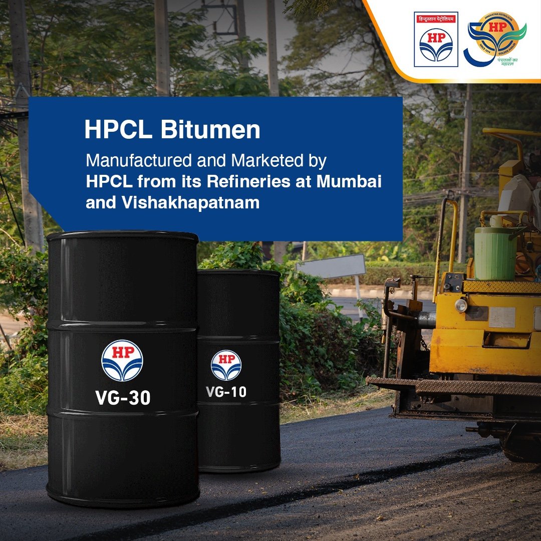 HP Bitumen is majorly manufactured at our Mumbai and Vishakhapatnam refineries. We produce and market three grades of Bitumen namely: VG10, VG30 and VG40 which are majorly used in airport runway constructions. 

#HPBitumen #HPTowardsGoldenHorizon #HPCL #DeliveringHappiness