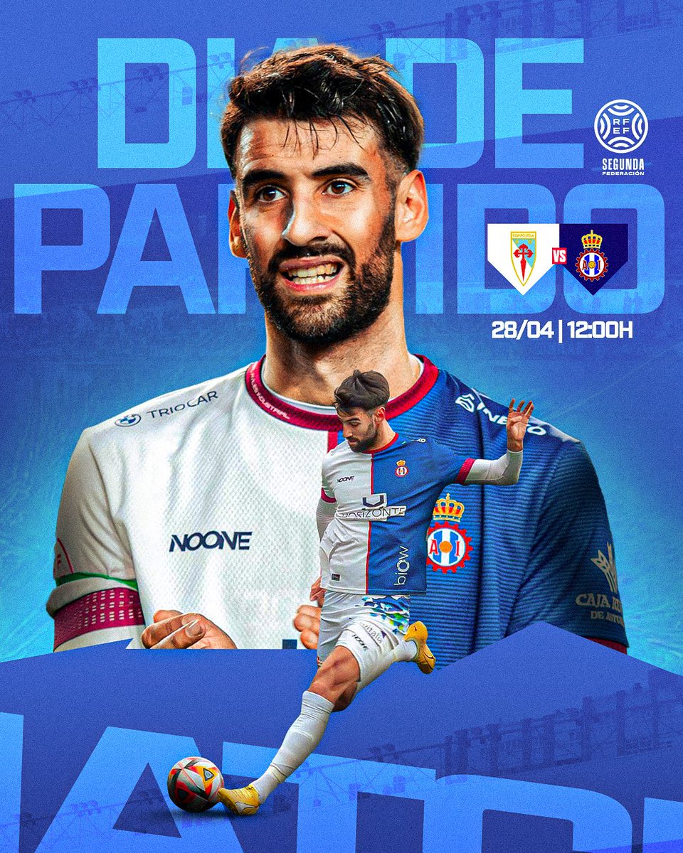 MATCHDAY! 🔵⚪️🔴

⚽ Segunda RFEF 
🆚 Compostela  
🏟️ Vero Boquete  
⏰ 12:00  

Penúltimo asalto <a href="/RealAvilesInd/">Real Avilés Industrial</a>!