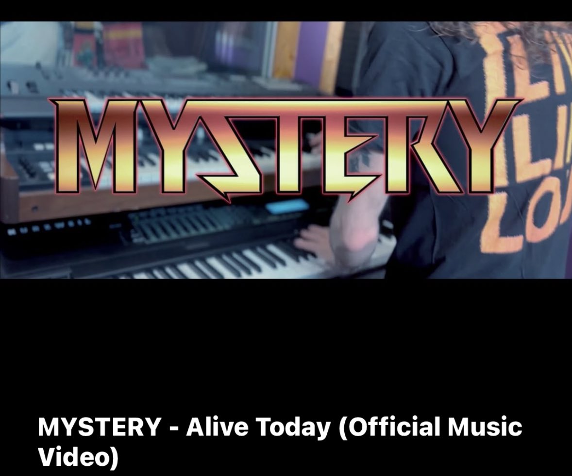 MYSTERY - ‘ALIVE TODAY’ (Official Music Video) OUT NOW youtu.be/aPBdb-voxZY WATCH IT NOW 🔥🤘