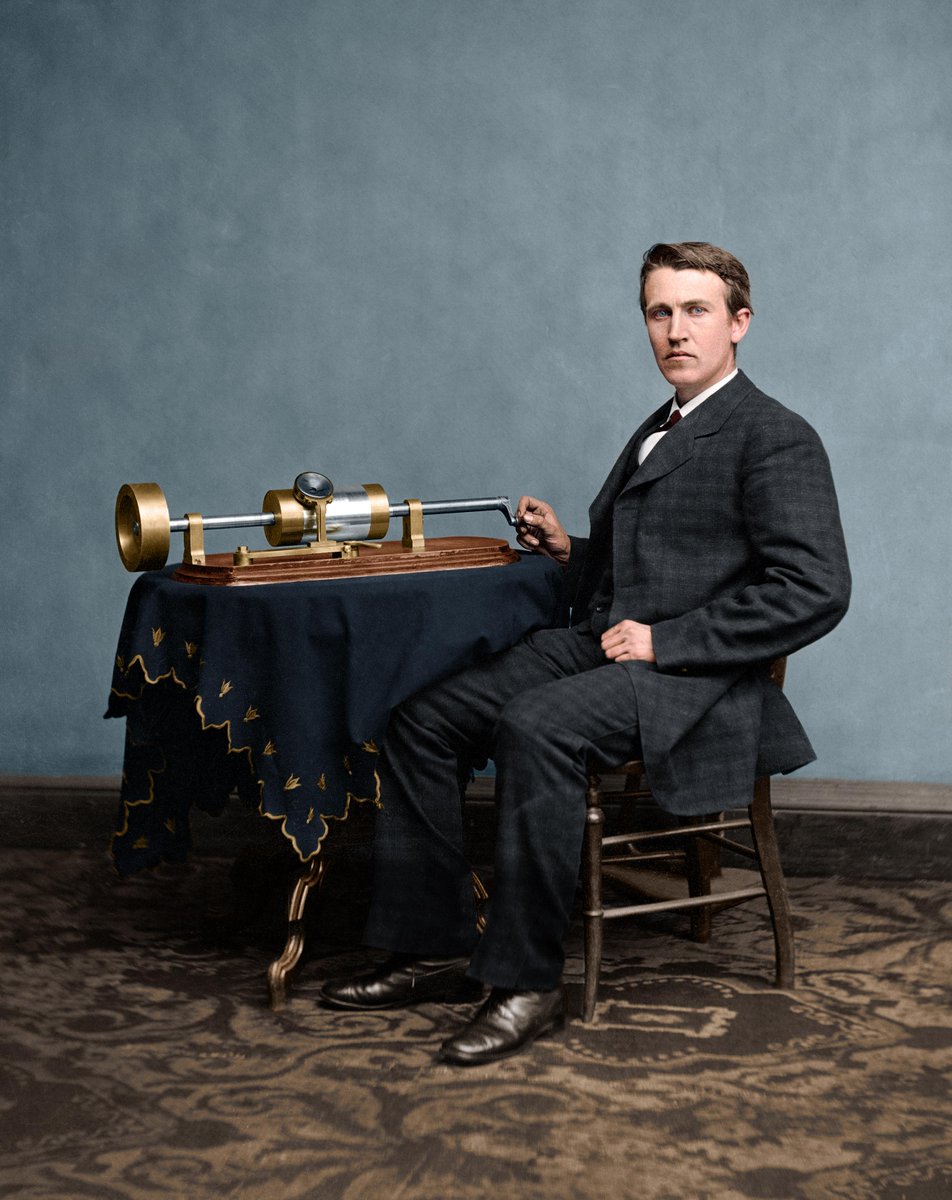 In 1877 - one year after creating the first audio recording and playback device known as the phonograph, Thomas Edison had a profound thought that someday the blind would be able to enjoy books through sound, that vision became reality within his lifetime.