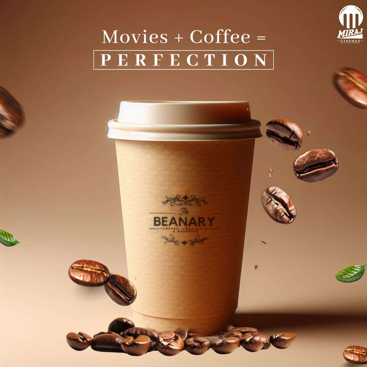 Lights, Camera, Coffee! ☕🎬 When movies and coffee come together, perfection is in every sip and every scene. Enjoy this perfect blend at #MirajCinemas.

#MirajCinemas #MovieNight #BeverageAndCinema #MirajMovies #BigScreenMagic #CoffeeLovers #Caffeine #Beanary #PerfectDate