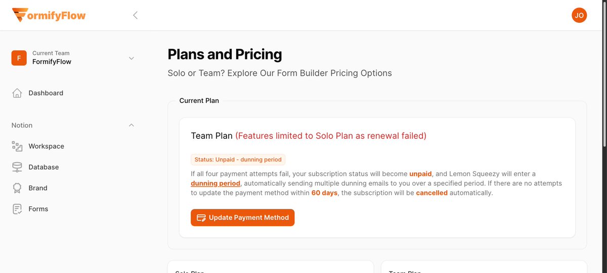 jaocero's tweet image. Almost done integrating @lmsqueezy for managing @formifyflow subscriptions🚀. It's super easy to use — handles everything for you, from subscriptions, sending email reminders, and customers portal and more. Plus, it takes care of taxes🎉#buildinpublic