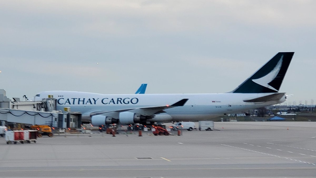 Two Cathay Pacific Cargo #B747 freighters in CYYZ