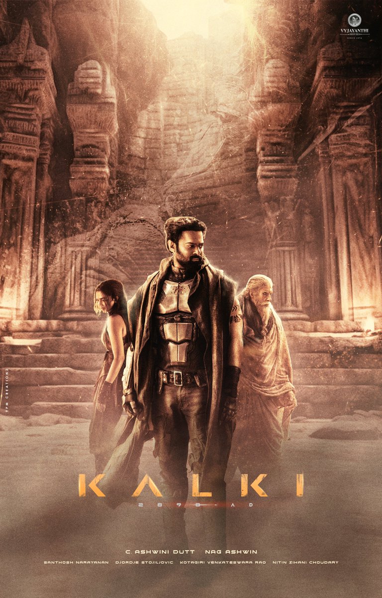 Kalki 2898-AD
Fan Made Poster By @9pmcreationz 
.
.
@VyjayanthiFilms @Kalki2898AD 
#Prabhas #Kalki2898AD #AmitabhBachchan #DeepikaPadukone #KamalHaasan #DishaPatani #Kalki2898ADonJune27