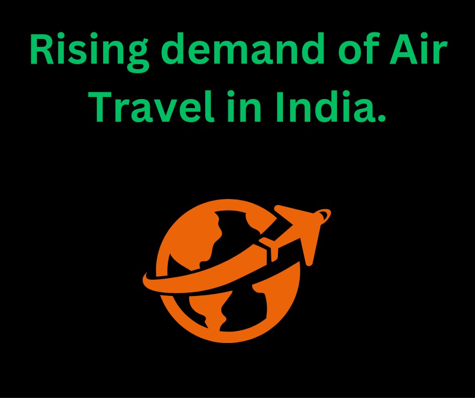 Why demand for #airtravel is rising in India 🇮🇳?
1. Rising income levels of middle class.
2. Increasing demand from first time flyers.
3. Competitive environment in air fares.
4. Increasing airport connectivity.
5. Higher travel demand of corporate employees.
