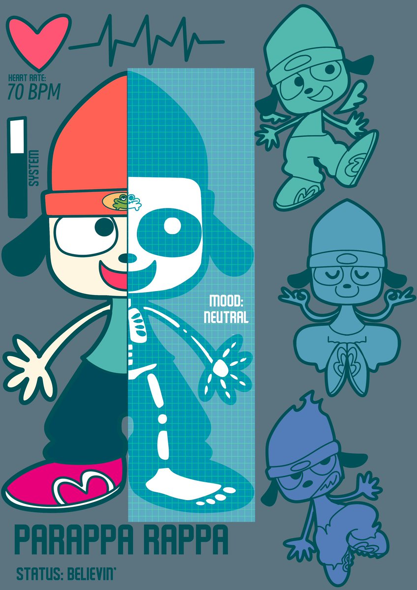 X-Ray parappa! available to purchase as a tee now here ! :D tee.pub/lic/88xBdj-UWqA