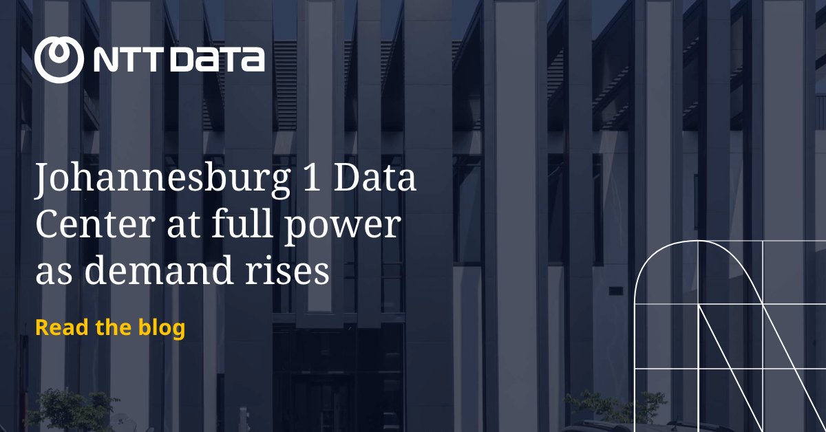 On-premises, colocation, or cloud? Your data centers model needs to suit your business' goals.🏢
 
This blog explores how @nttdata_inc's Johannesburg 1 #DataCenter meets South Africa's demand for colocation, all while improving sustainability.

Read more: bit.ly/3UiYf3t