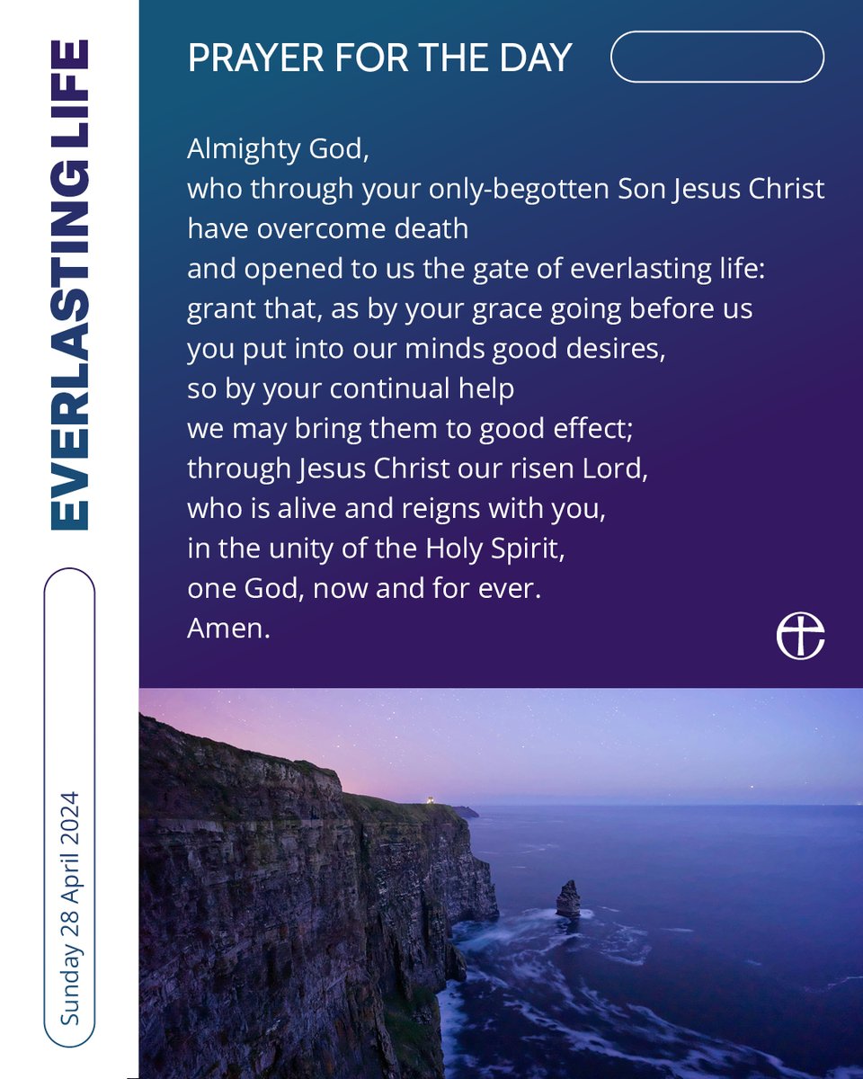 Pray with us. Plain text and audio formats of today's prayer are available at cofe.io/TodaysPrayer.