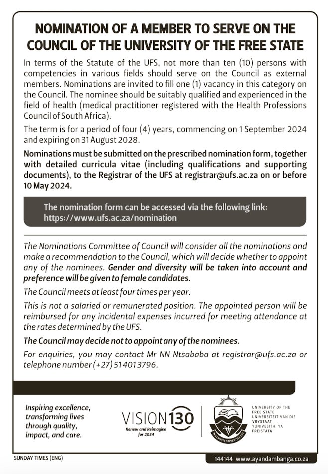 📌📰💻Vacancy Thread:

Explore the latest job openings featured in the Sunday Times, 28 April 2024 Issue. Your RT might just be the catalyst for someone's career breakthrough!

 #Yuthjobs #JobseekersSA #HireAGraduate #JobAdviceSA #JobseekersWednesday #UnemployedGraduates #Jobs