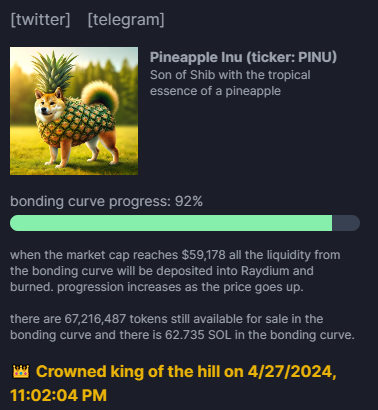 PINU_COIN_'s tweet photo. JUST CROWNED KING - TIME TO SEND BETTER APE QUICK
https://t.co/ieaai9RI9k https://t.co/Ciqzc00dTW
