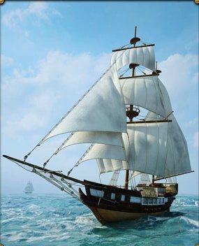 A sloop is a not classifiable type of ship. So it's a Schalupe or Kutter, OK.

A Brig is a ship class with 2 masts and uses both triangula and squared sails, distinglishing it from a caravel or carack, OK.

That makes a brig-sloop: a Brigantine. lol.