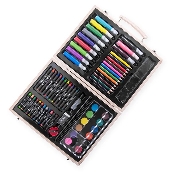 Rainy Sunday? Keep them occupied creating a stunning work of art with this 64 piece colouring set. Supplied in personalised wooden carry case lilybluestore.com/products/perso… #giftideas #childrensgifts #shopsmall #shopindie #mhhsbd #earlybiz