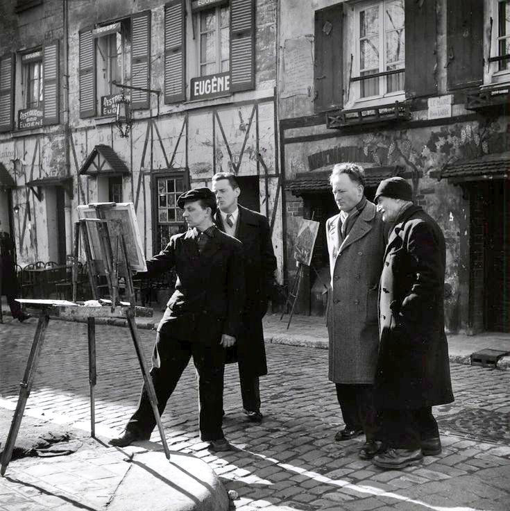 Bonjour. ☕️🥐😊

Dorothy Bohm. 
Peintre de la place du Tertre à Montmartre 
1950. Paris
