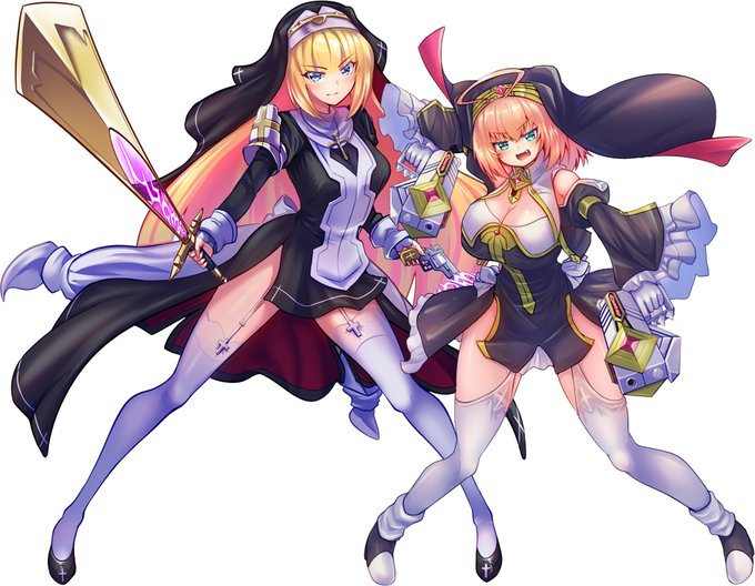 シャルロットちゃん立体化はマジで見てみたいなァなどとフランベルちゃんも一緒に並べて飾りたい。#原型師さんにフィギュア化してほしいイラストを絵描きさんが垂れ流す 