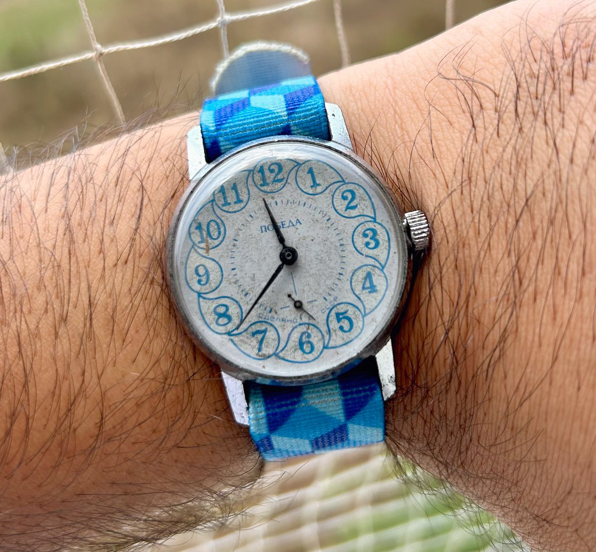 After a long time wearing this vintage Russian beauty is on my wrist.
#pobeda #vintagewatches #VintageCollectibles