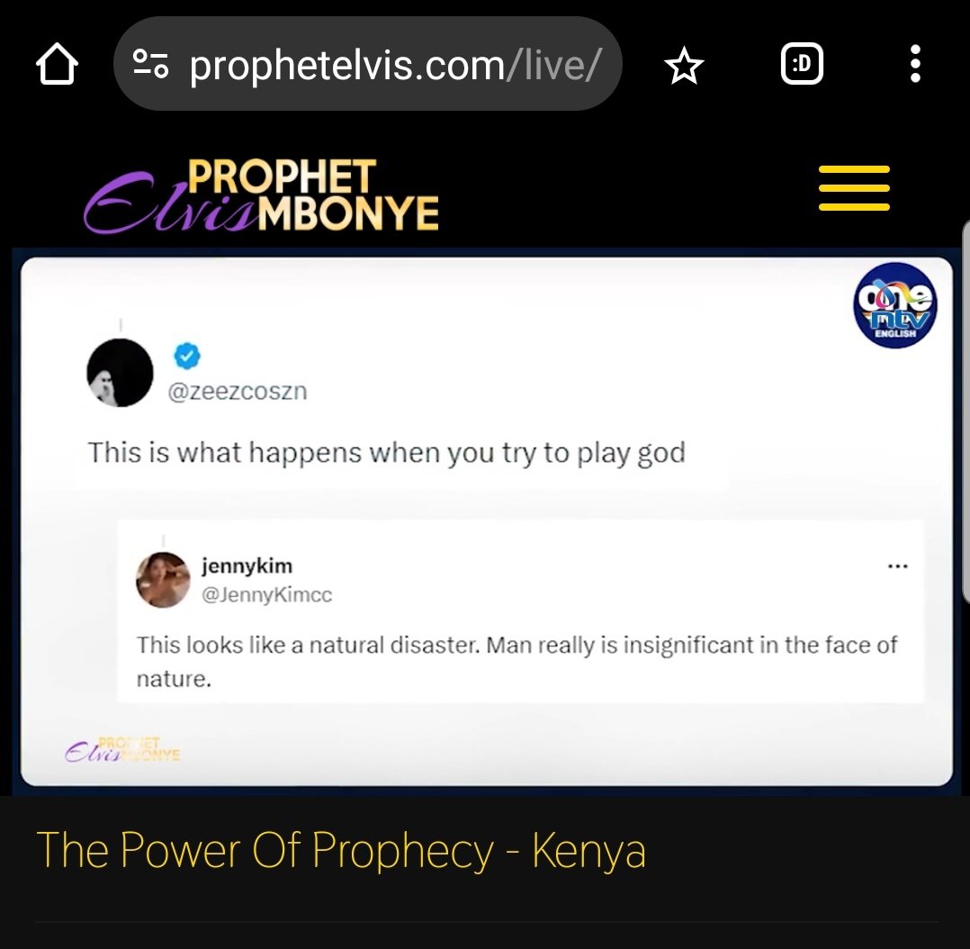 In our midst , the Lord our God has positioned Himself just for me to rise up and rely on the real Glory and not the Glory of Egypt. @BBCWorld @paulgriffiths @SameeraKhan @zeezcoszn @jennykimcc @oneindia @timesnow youtu.be/CPDjs8-of2A?si… #ProphetElvisMbonye