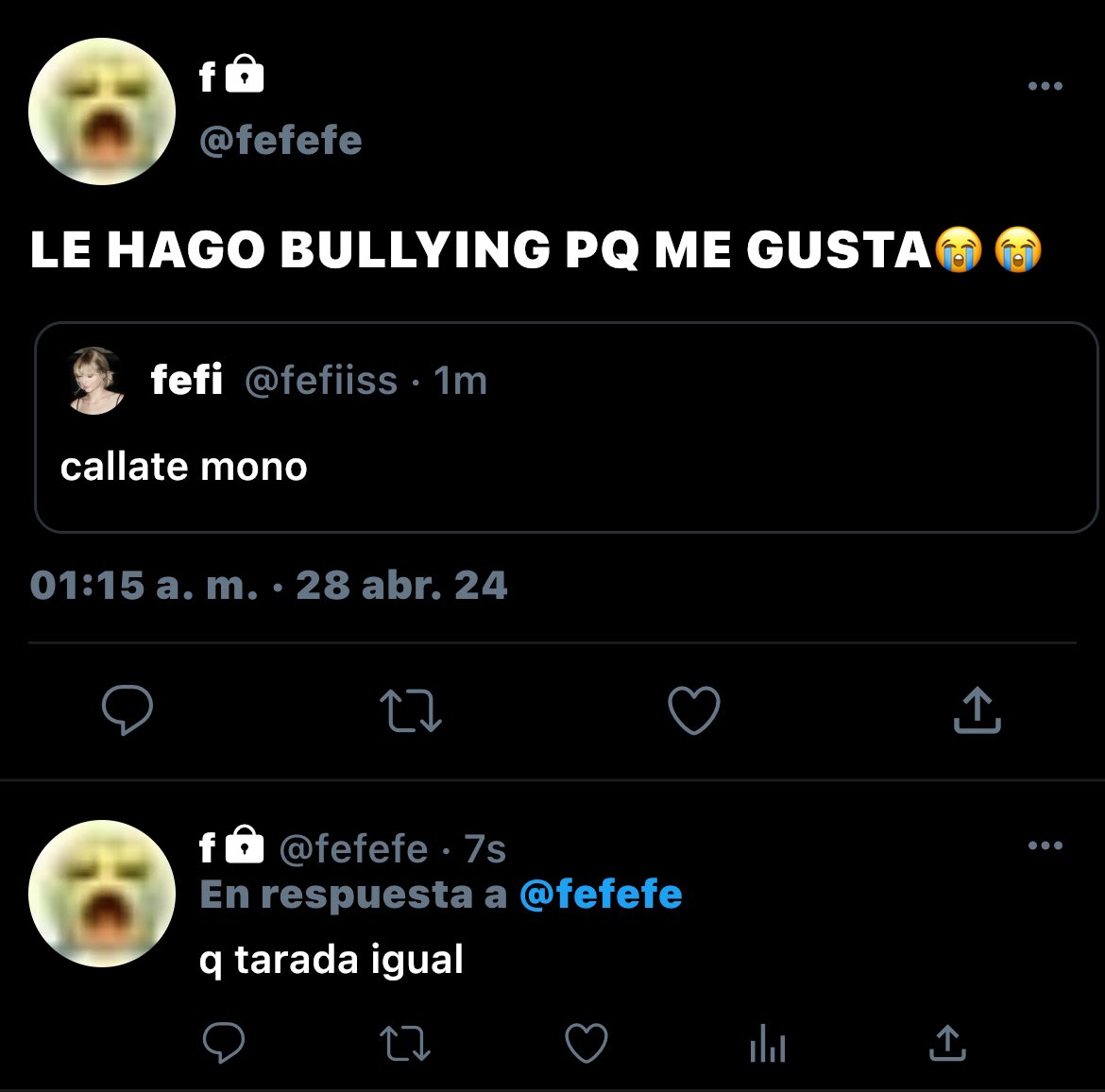 AUR0NBUNNY's tweet image. au social media #MOFE ( moni x fefi )

en donde fefi es la popular de la escuela y porrista le hace bulin a moni es nerd y no tiene amigos le gusta leer libros y jugar lol entonces se conocen en detención y tienen que trabajar juntas como castigo pero se terminan enamorando +