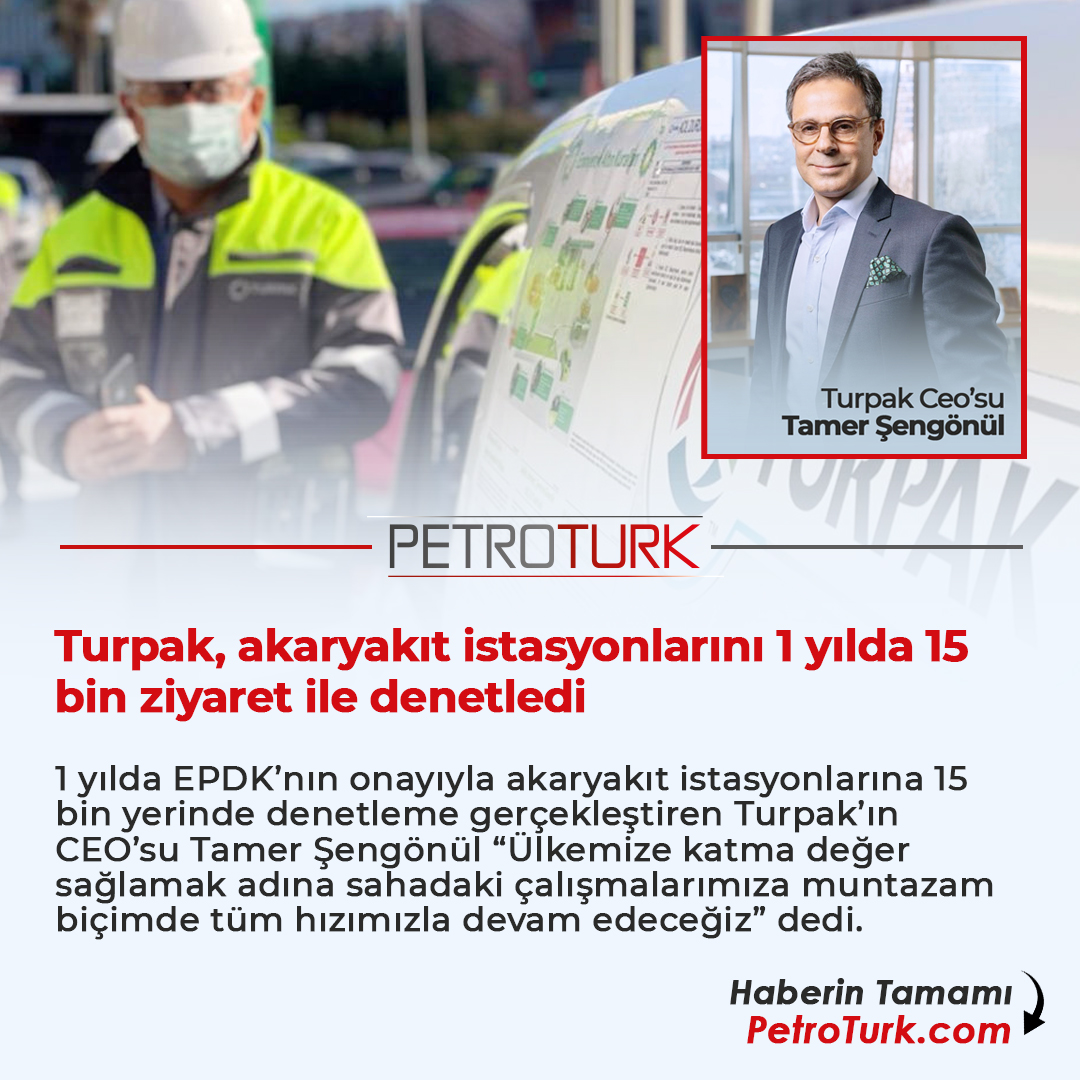 Turpak, akaryakıt istasyonlarını 1 yılda 15 bin ziyaret ile denetledi Haberin Tamamı: petroturk.com/akaryakit-habe… #turpak #tamerşengönül #akaryakıt