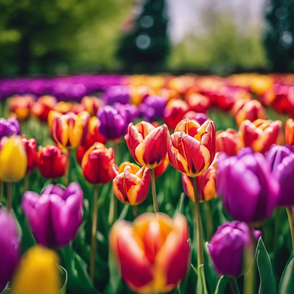 Love the magical moment when #tulips bloom and #spring arrives! The burst of vibrant #colours and the warm weather truly #inspire me!Feeling so happy to see the longer days and soak up the #sunshine! #Alhamdulillah #BePositive #ThinkPostive