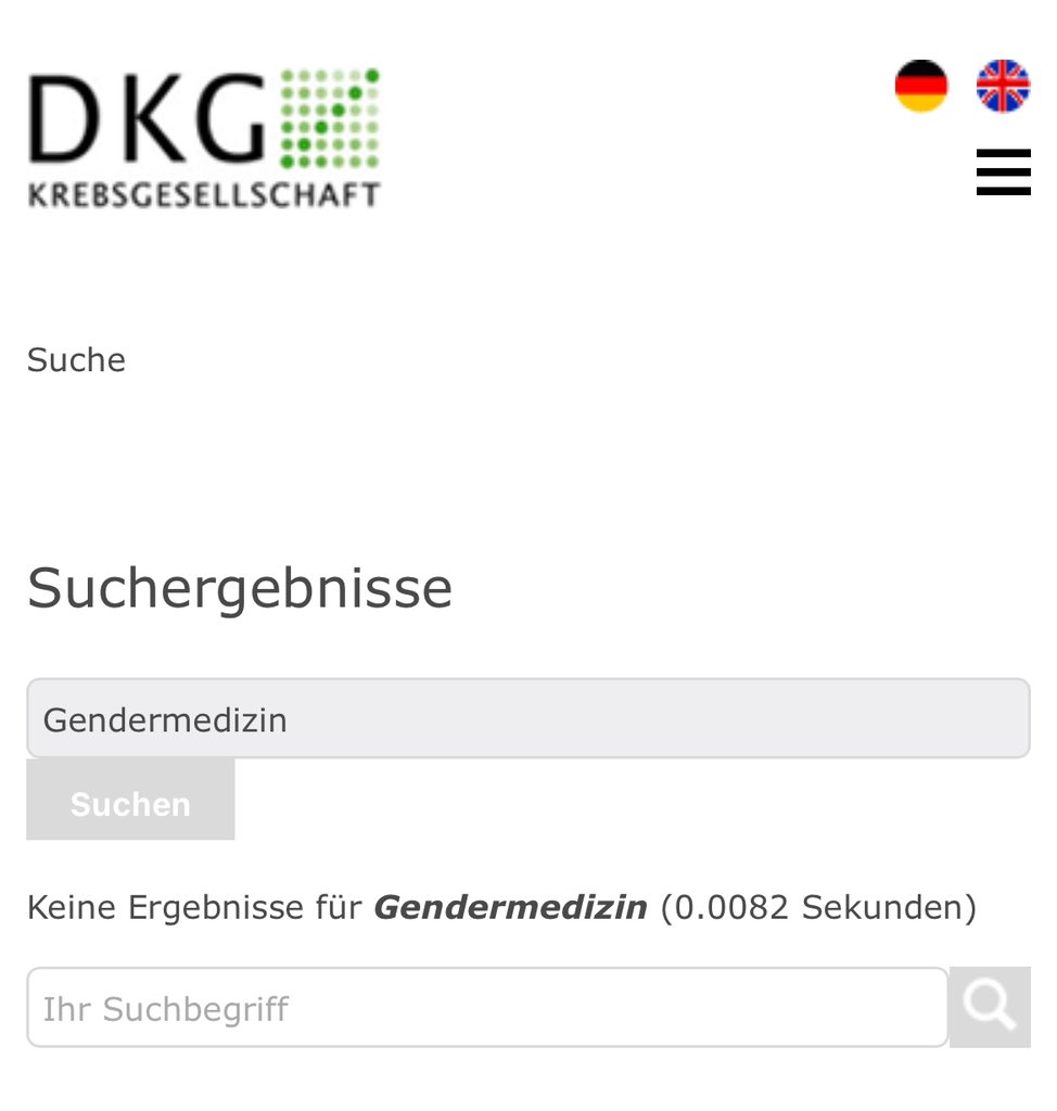 Genderbasierte Onkologie: liebe DKG - wie wär‘s? Nix zu finden bei der @DKG_Berlin zu Gender in allen Kombinationen. Nachholbedarf @BMBF_Bund @BMG_Bund @Krebshilfe_Bonn @NCT_HD @DKFZ ! 💁‍♀️@heinrich_kat 🙋🏻‍♂️ist KI genderbased @jnkath ?