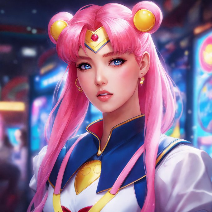 Sailor moon with pink hair at the arcade, stunning anime art by artgerm, 8k #เซร่ามูน https://t.co/E<a href="/tag/%E0%B9%80%E0%B8%8B%E0%B8%A3%E0%B9%88%E0%B8%B2%E0%B8%A1%E0%B8%B9%E0%B8%99"class="tags"><span>#เซร่ามูน</span></a>