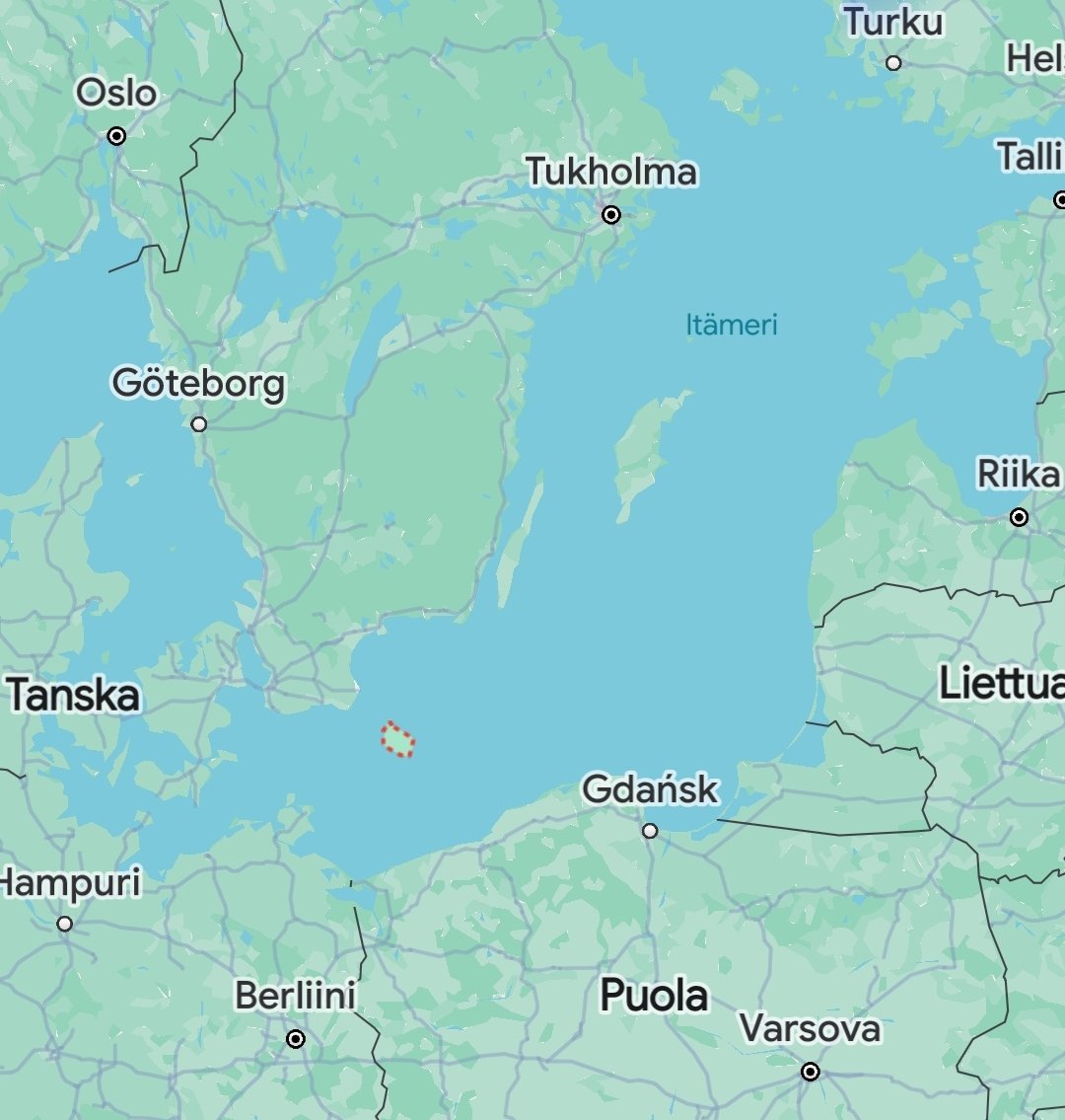 👀Aiempaa voimakkaampaa GPS häirintää Itämerellä. Rahtilaivat Bonrholmin itäpuolella raportoivat häiriöistä. #GNSS #Jamming #Elsu