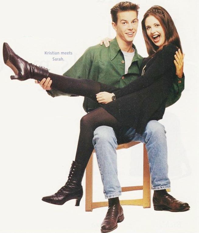 All My Children's Sarah Michelle Gellar and Nickelodeon's Kristian Schmid posing for Seventeen Magazine - August, 1994

#sarahmichellegellar #buffythevampireslayer #cruelintentions #allmychildren #scoobydoo